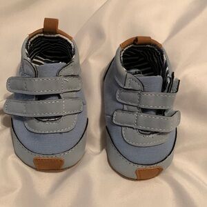 Carter's Blue Baby Walker Shoes with Velcro Straps